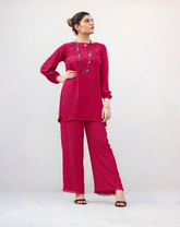 MSP-003-Noorain | Pink Solid Dress (2 Piece)