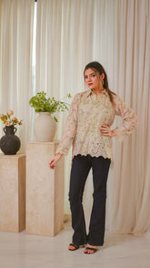 MSP 202 - Bottom-Down Chicken Kari Printed Shirt