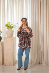 MSP 203 - Printed Kurti with Bail Detailing