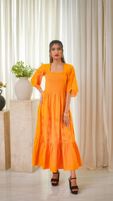 MSP 303 - Yellow Cotton Chicken Kaari 2-Piece Outfit