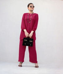 MSP-003-Noorain | Pink Solid Dress (2 Piece)