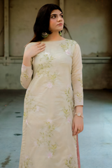 MSP-002-Aafreen | Mint green with pink Dupatta