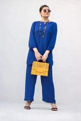 MSP-003-Noorain | Blue Solid Dress (2 Piece)