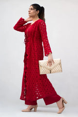 Red Cape Suit - 3 Piece - Inner, Trouser and Cape