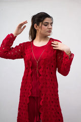 Red Cape Suit - 3 Piece - Inner, Trouser and Cape