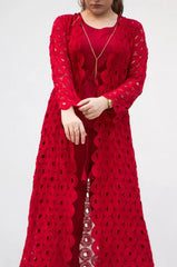 Red Cape Suit - 3 Piece - Inner, Trouser and Cape