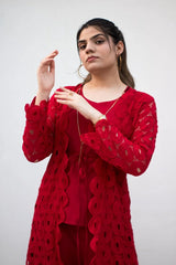 Red Cape Suit - 3 Piece - Inner, Trouser and Cape
