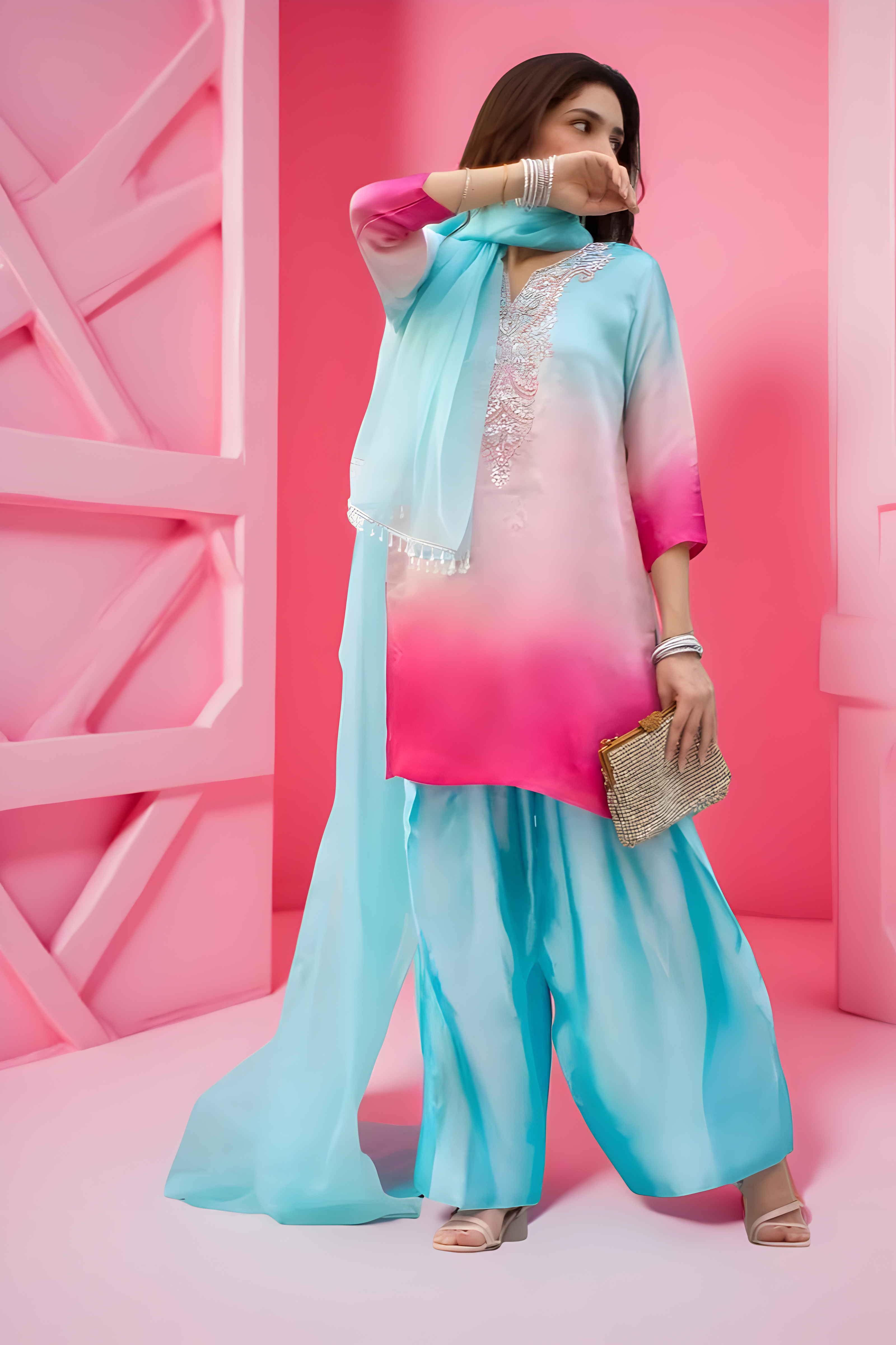 MSP-008-Layana | MultiColor Seesha Silk