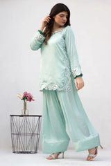 MSP-007-Irvaa | Mint Green Cut work