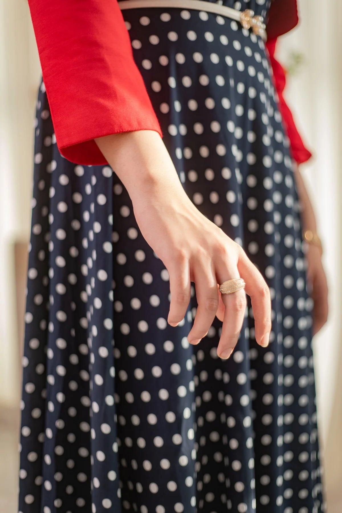 MSP 103 - Polka Dot Frock with Hot Pink Jacket