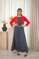 MSP 103 - Polka Dot Frock with Hot Pink Jacket