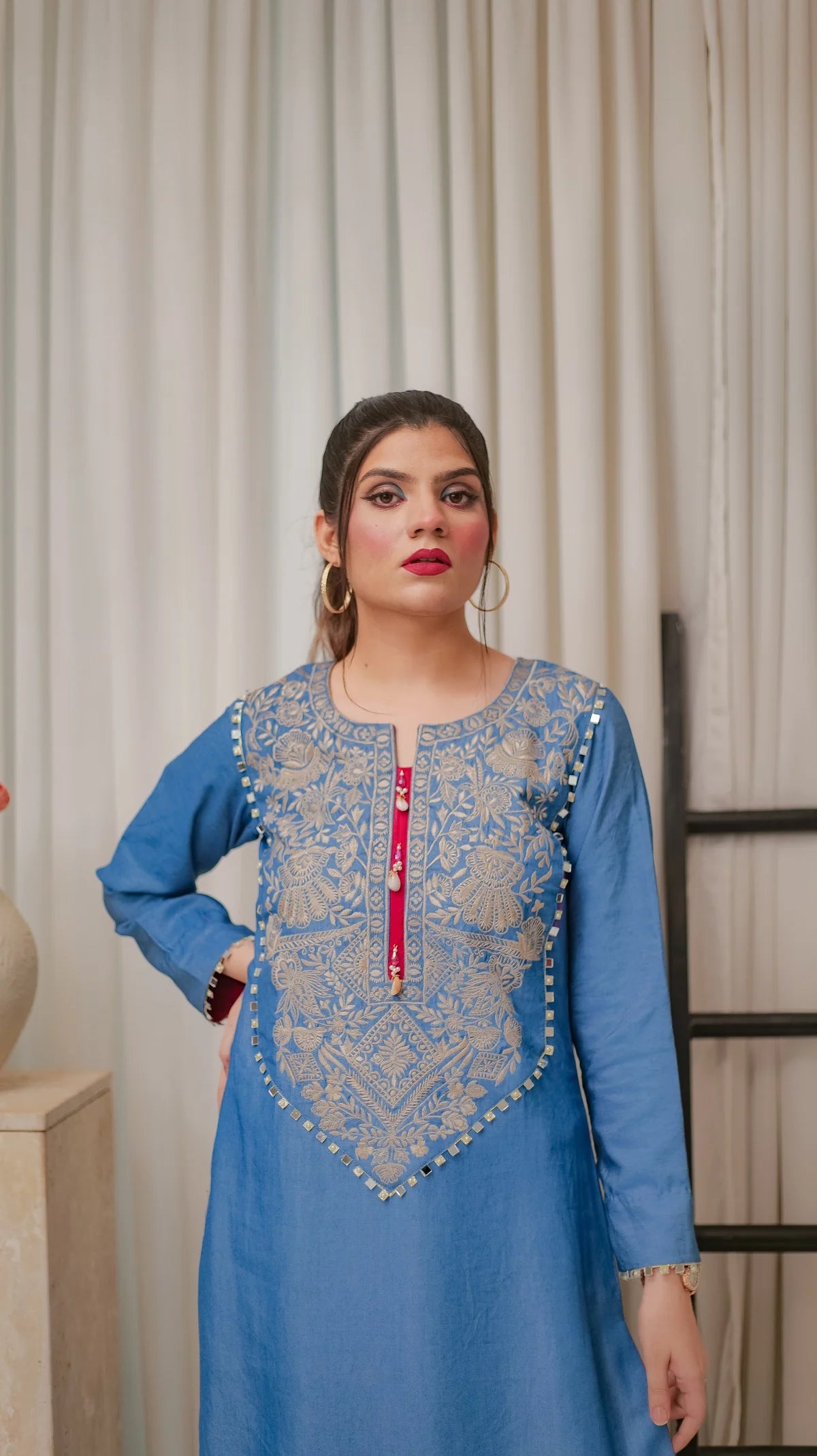 MSP 106 - Jeans Kaftan Shirt (1 Piece)