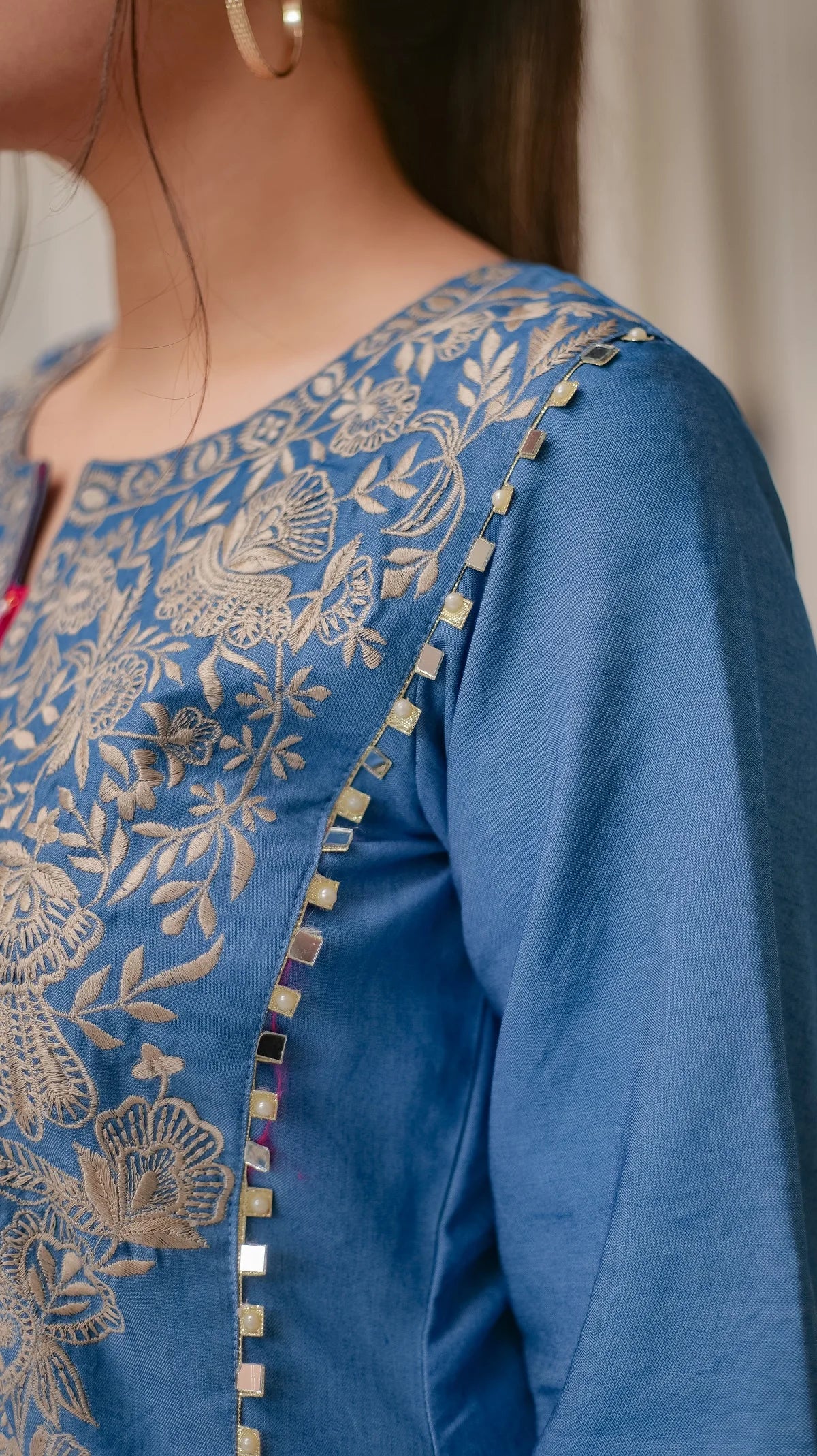 MSP 106 - Jeans Kaftan Shirt (1 Piece)