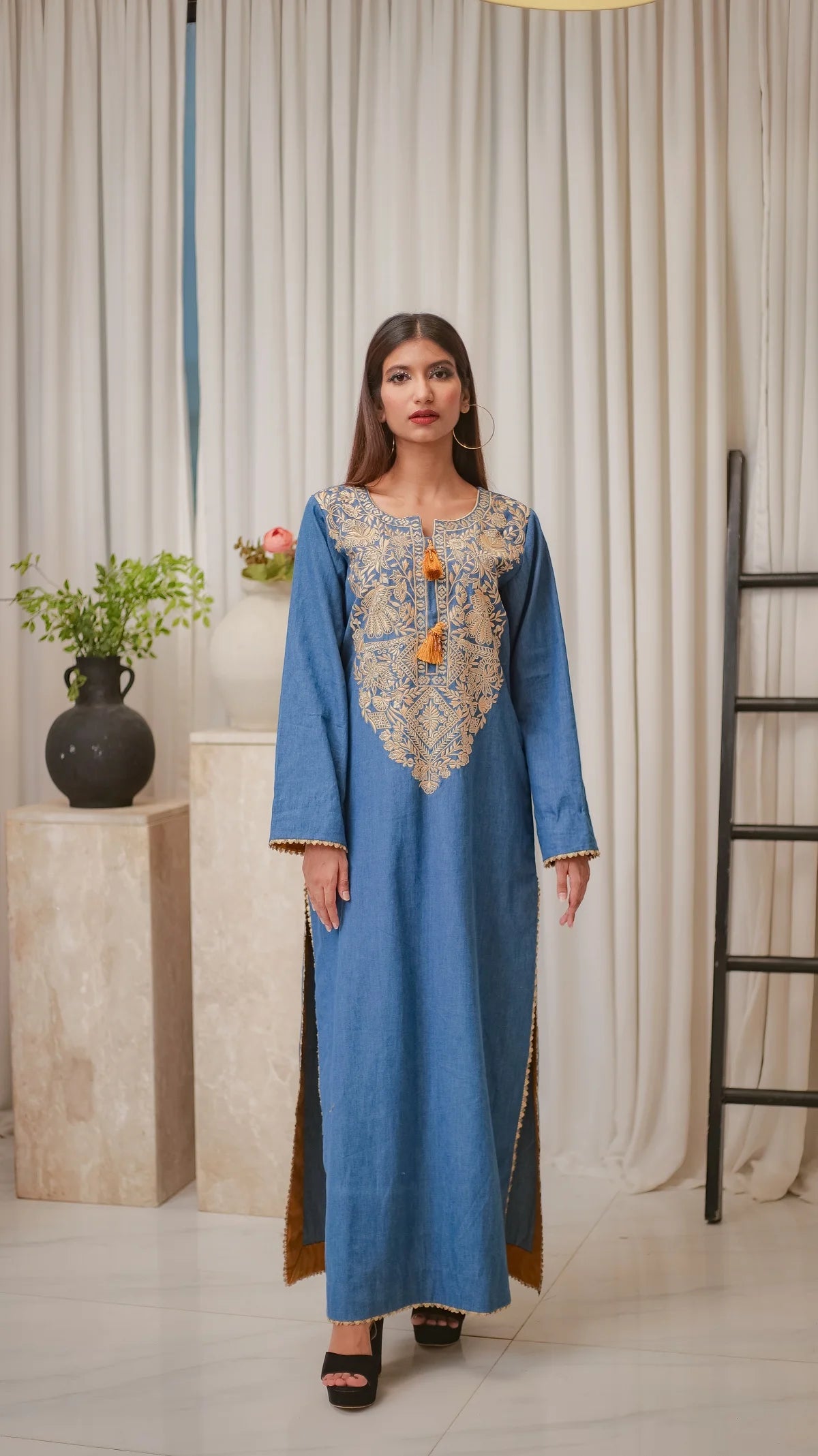 MSP 106 - Jeans Kaftan Shirt (1 Piece)