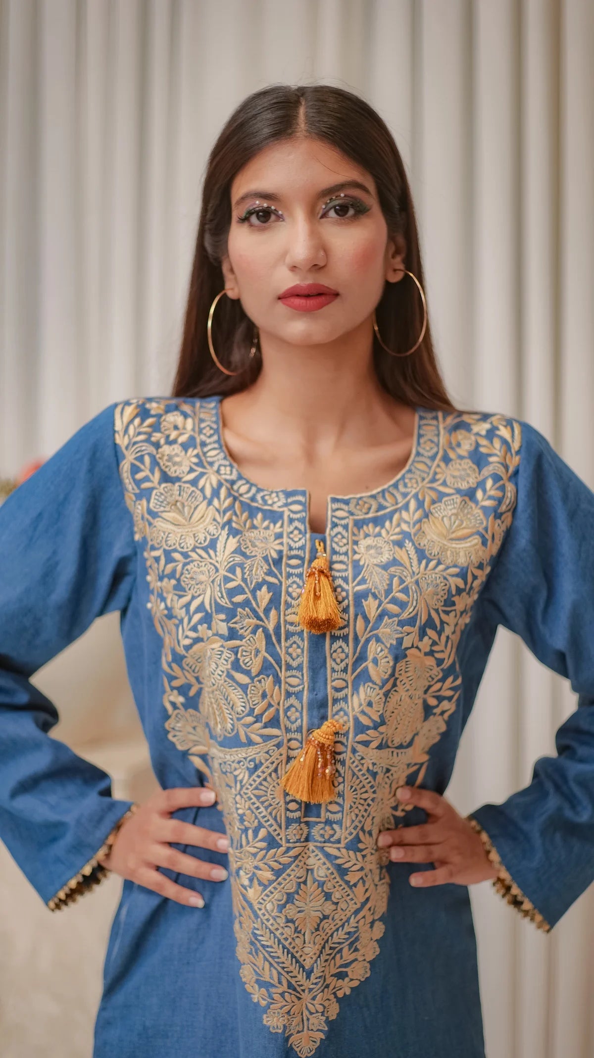 MSP 106 - Jeans Kaftan Shirt (1 Piece)