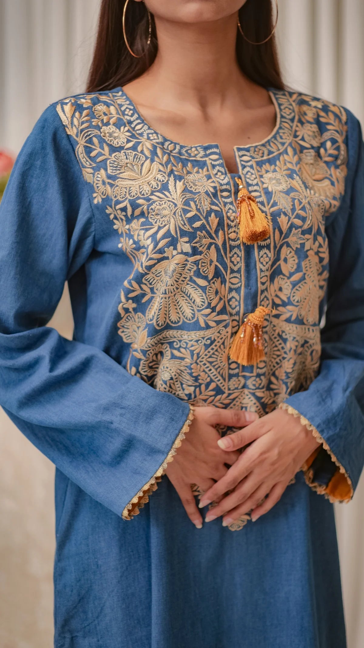 MSP 106 - Jeans Kaftan Shirt (1 Piece)