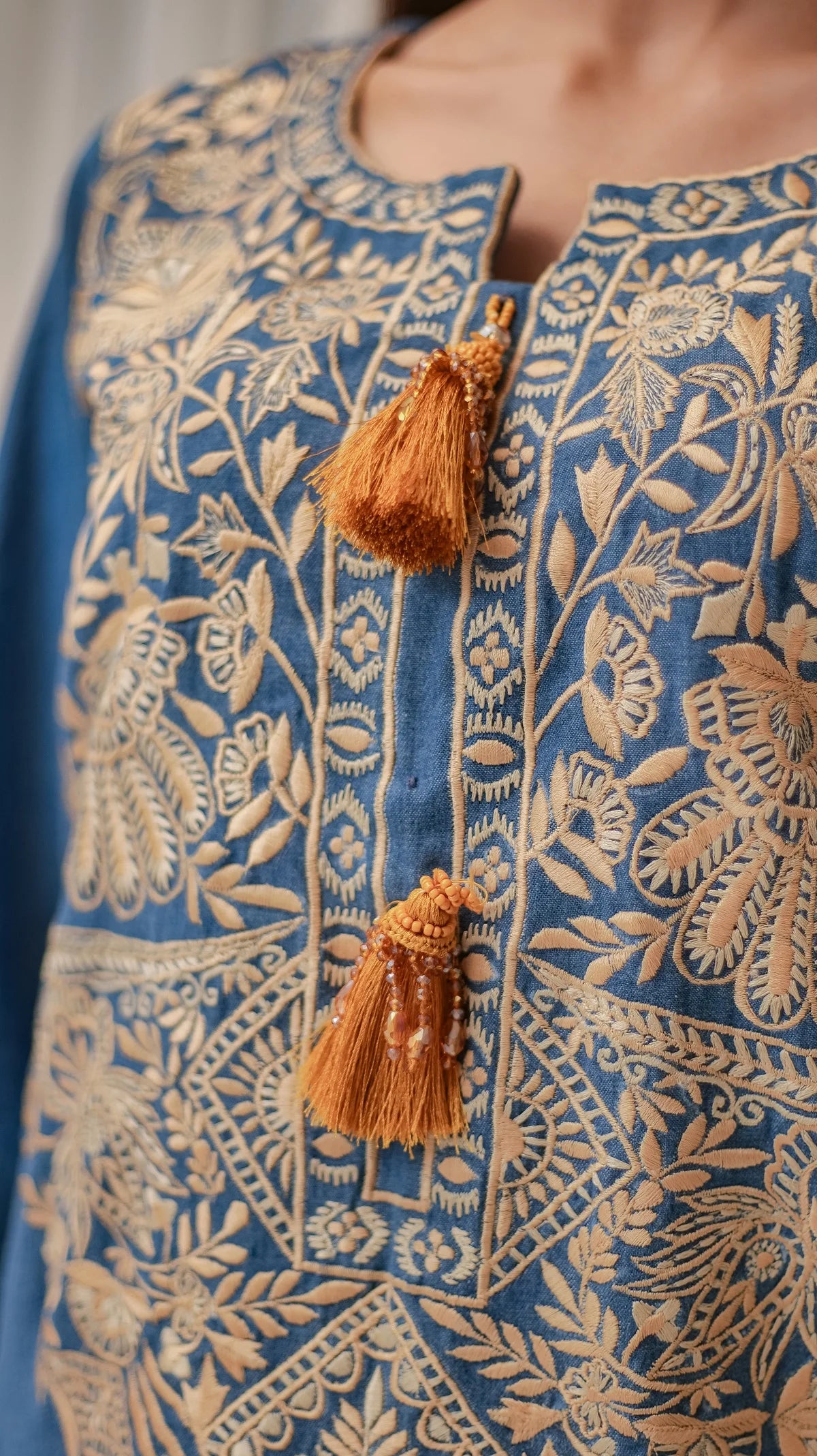 MSP 106 - Jeans Kaftan Shirt (1 Piece)