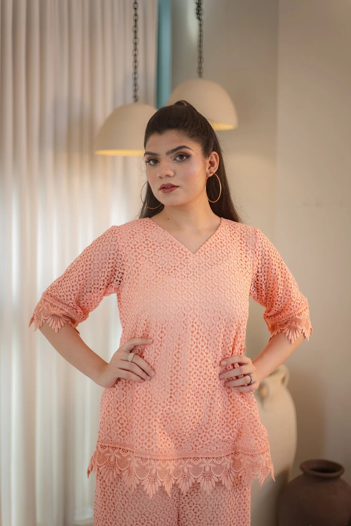 MSP 101 - Peach Dress 2 piece