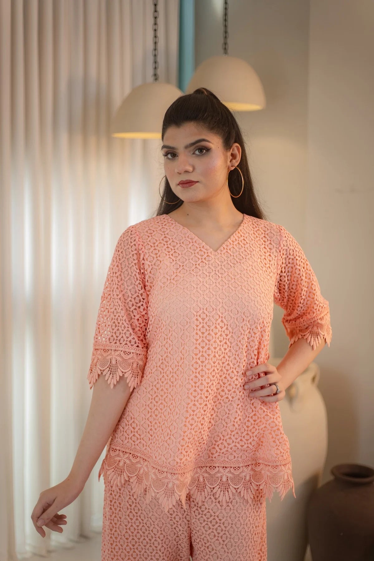 MSP 101 - Peach Dress 2 piece