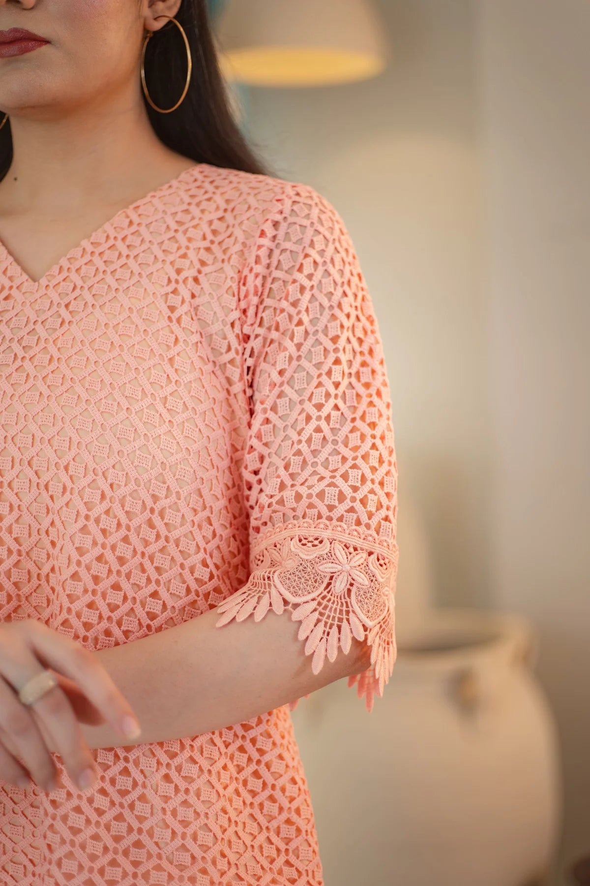 MSP 101 - Peach Dress 2 piece