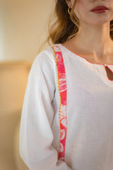 MSP 102 - Pink and Blue Lawn Ghara Suit