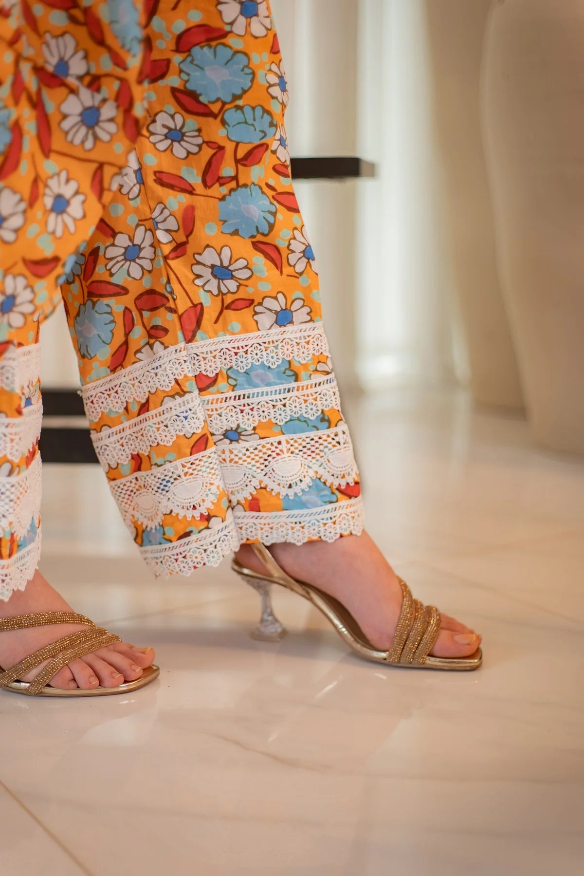 MSP 104 - Printed 8-Panel Lawn Frock