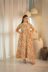 MSP 104 - Printed 8-Panel Lawn Frock