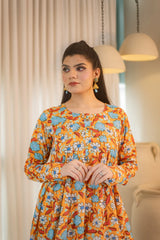 MSP 104 - Printed 8-Panel Lawn Frock