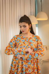 MSP 104 - Printed 8-Panel Lawn Frock