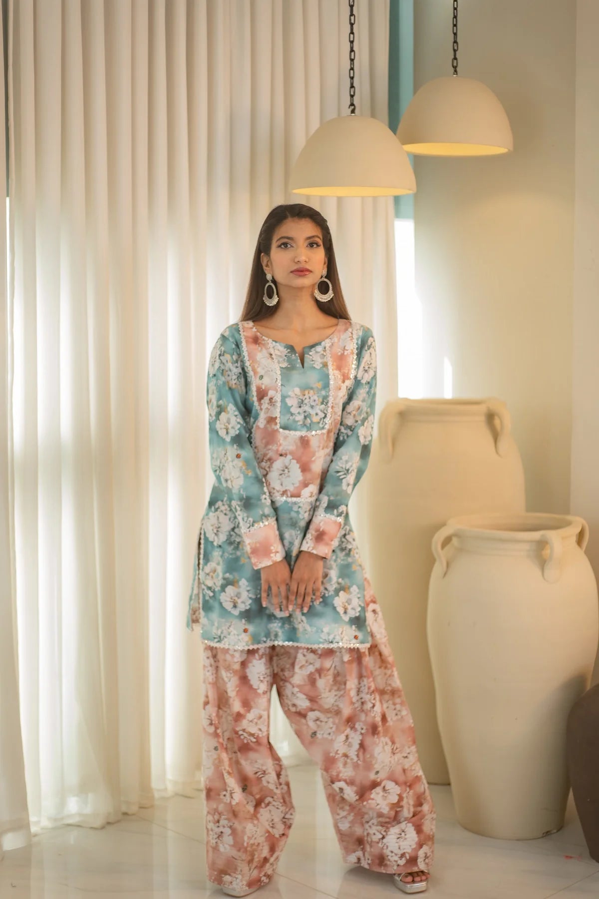 MSP 105 - Lawn Printed Farshi Shalwar Suit