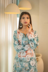 MSP 105 - Lawn Printed Farshi Shalwar Suit