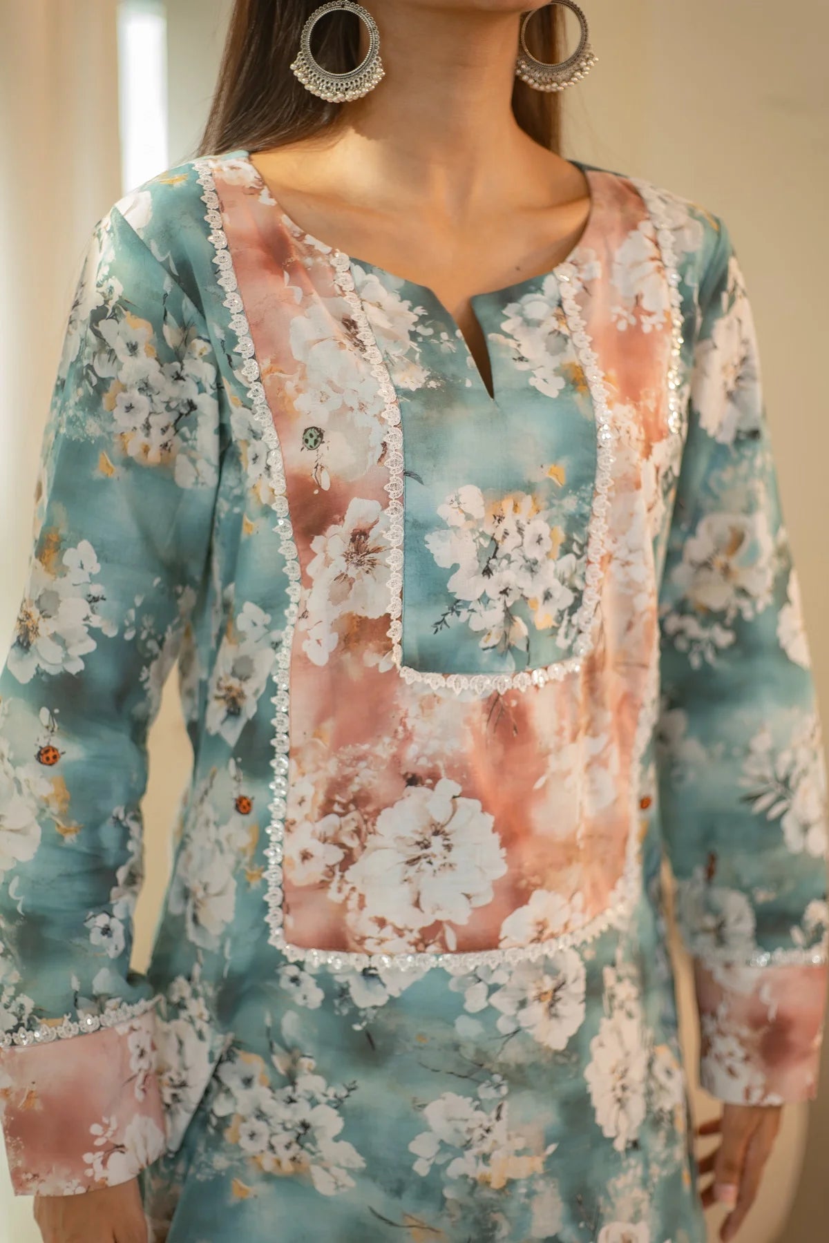 MSP 105 - Lawn Printed Farshi Shalwar Suit