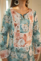 MSP 105 - Lawn Printed Farshi Shalwar Suit