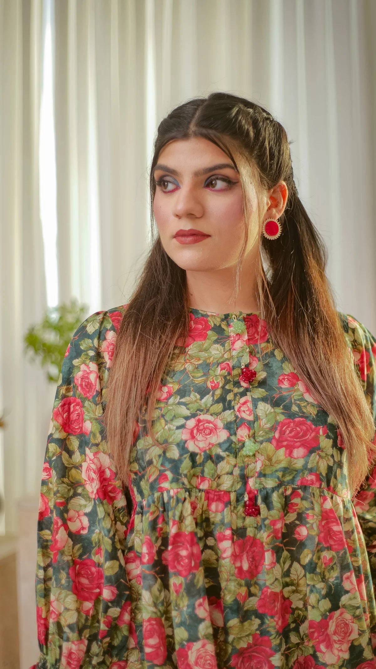 MSP 201 - Red and Green Kurti