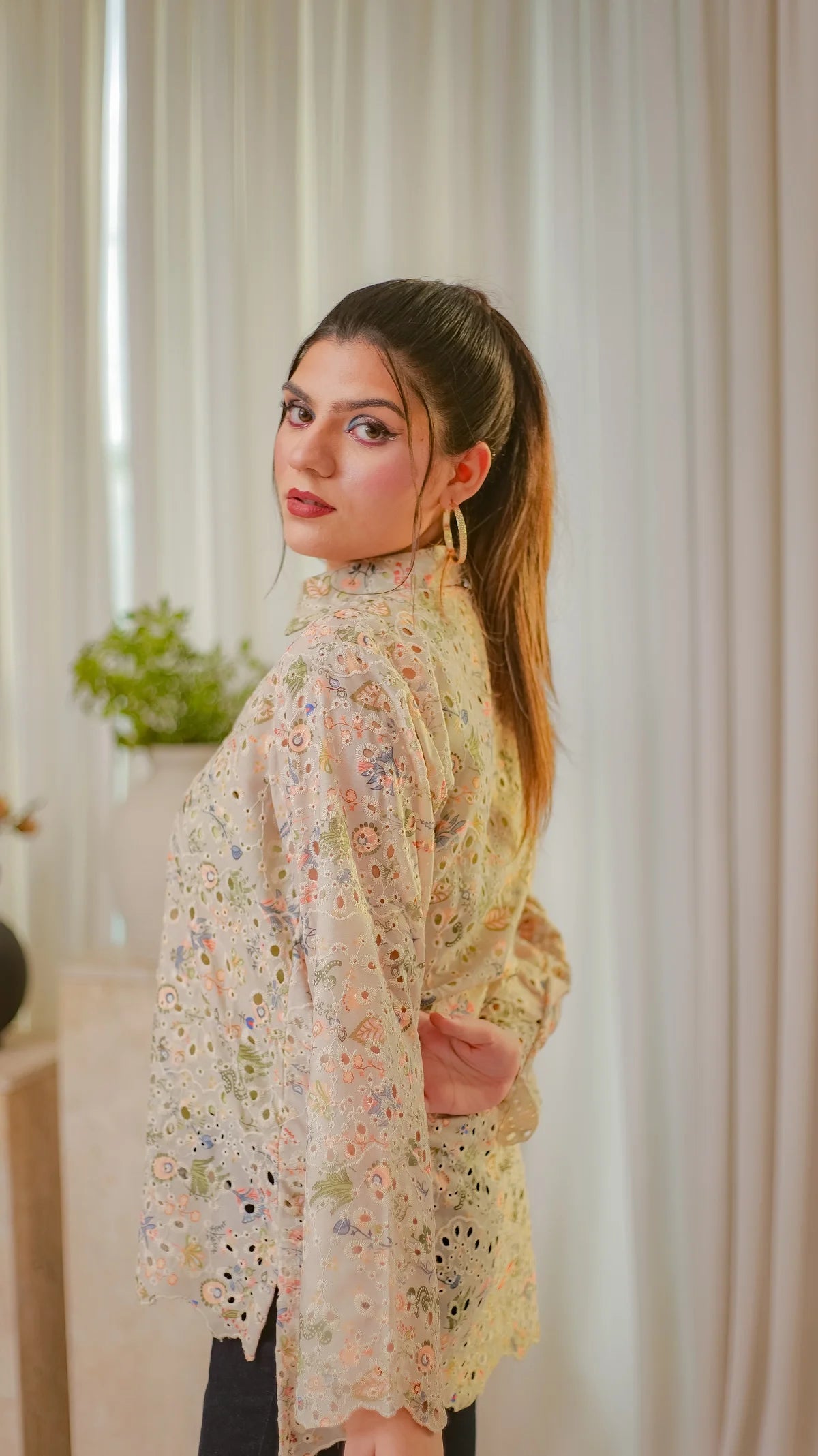 MSP 202 - Bottom-Down Chicken Kari Printed Shirt