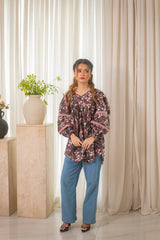MSP 203 - Printed Kurti with Bail Detailing