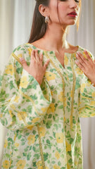 MSP 204 - Light Yellow and Green Kurti