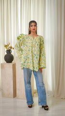 MSP 204 - Light Yellow and Green Kurti