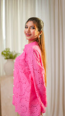 MSP 205 - Bottom-Down Pink Chicken Kari Shirt