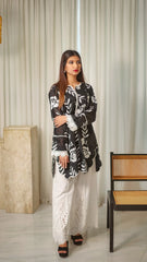 MSP 206 - Black and White 2-Piece Embroidered Set