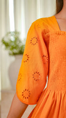 MSP 303 - Yellow Cotton Chicken Kaari 2-Piece Outfit