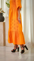 MSP 303 - Yellow Cotton Chicken Kaari 2-Piece Outfit