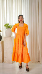 MSP 303 - Yellow Cotton Chicken Kaari 2-Piece Outfit