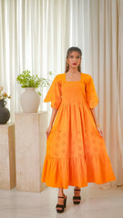 MSP 303 - Yellow Cotton Chicken Kaari 2-Piece Outfit