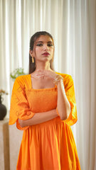 MSP 303 - Yellow Cotton Chicken Kaari 2-Piece Outfit