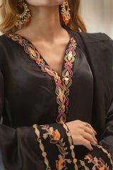 MSP 304 - Black Shot Silk 2-Piece Outfit