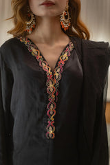 MSP 304 - Black Shot Silk 2-Piece Outfit