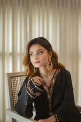 MSP 304 - Black Shot Silk 2-Piece Outfit