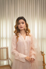 MSP 305 - Off-White Farshi Silk 2-Piece Outfit