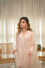 MSP 305 - Off-White Farshi Silk 2-Piece Outfit